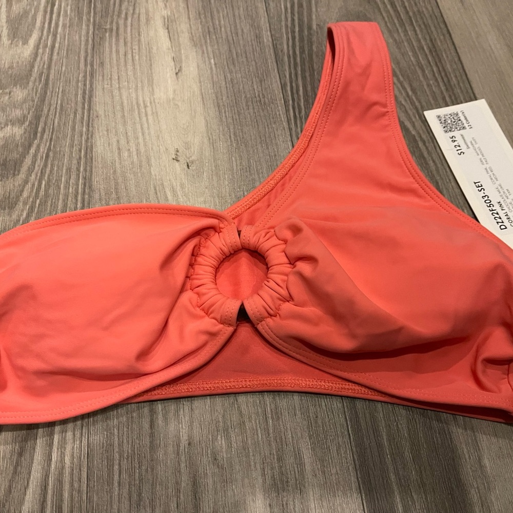 Coral Bikini Top